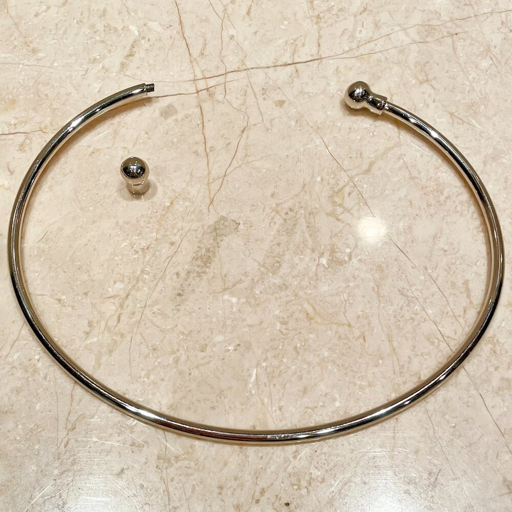Silver Necklace for Slides